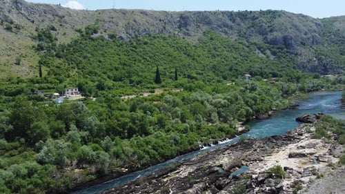 River Aerial Shot V1- 4K