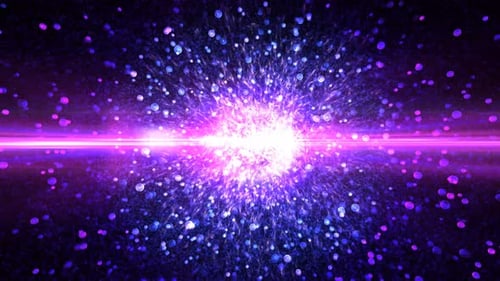 Atomare Deep Space Force Field Multi-Zoom-Loop-Hintergrund