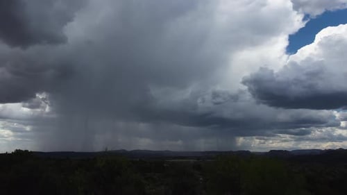 La tormenta monzónica en el centro de Arizona se acerca