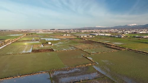 Farm-Landschafts-Hintergrund