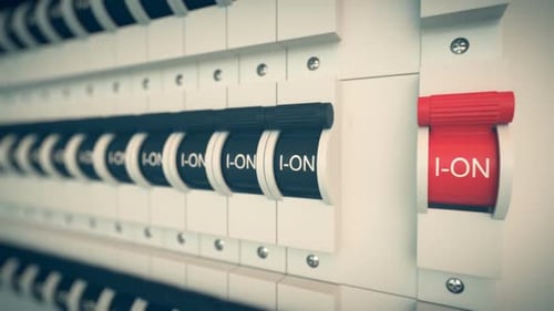 Electrical Circuit Breaker Switch Flip On