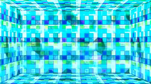 Vibrant Glowing Geometric Tunnel Loop Background