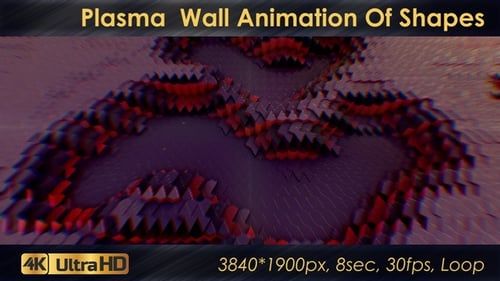 Plasma Wall Animation Of Shapes