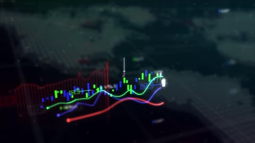 Stock Market technological Background Graph and diagram