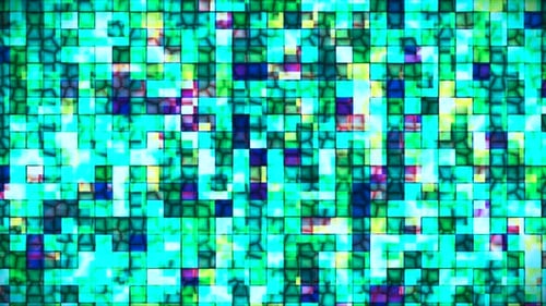 Animated Abstract Glowing Blocks Motion Background