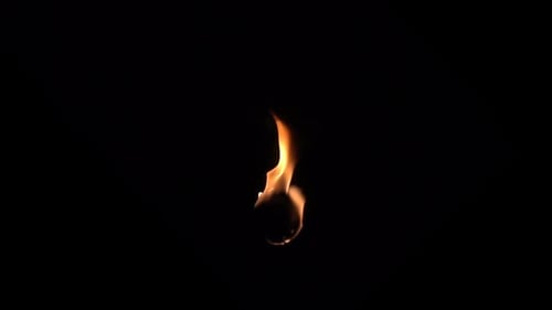 Flamme über runder Oberfläche
