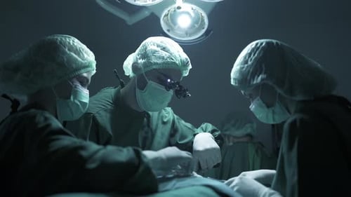 surgeon doctor team working surgical health care in hospital operation room, disease medicine health