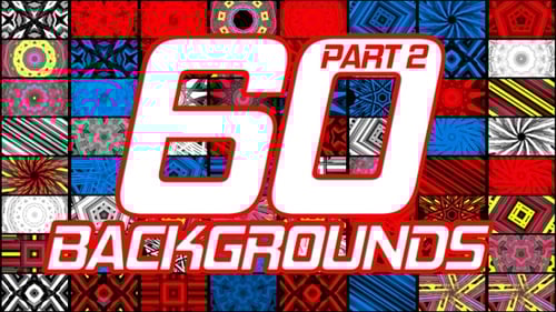 Geometric Abstract Kaleidoscope Looping Motion Backgrounds Pack