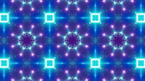 VJ Kaleidoskop, Neonlicht, Loop, 4K 05, Violettblau