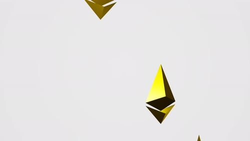 Goldene Ethereum-Symbole