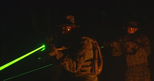 Night Special Operations War and Protection of Base