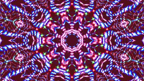 Helles abstraktes Licht, das in voller Farbe regiert, Kaleidoskop