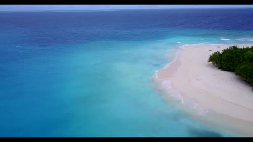 Aerial top view texture of beautiful sea view beach trip by blue sea and white sand background of a