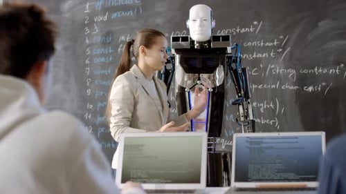 Studentin berichtet über Robotik
