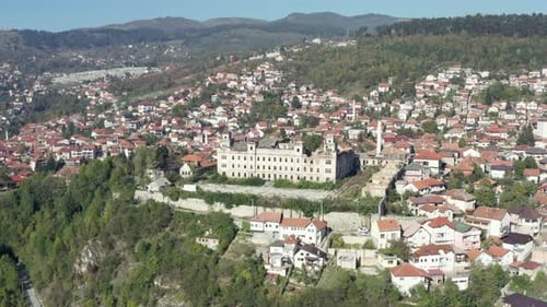 Aerial View Sarajevo Bosnia and Herzegovina