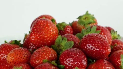 Close Up View of Fresh Red Strawberries
