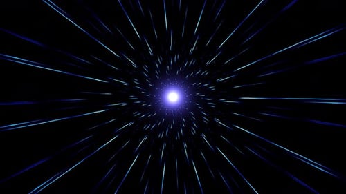 Blue Light Streak Particles