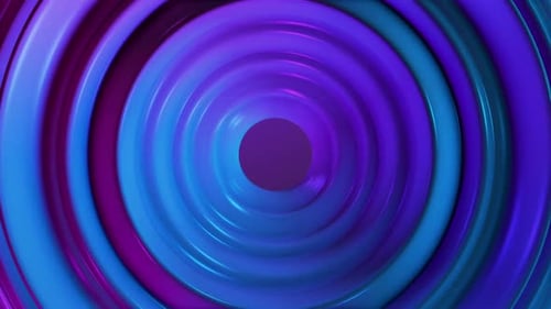 Abstract Looping Tunnel Background with Blue and Purple Hues