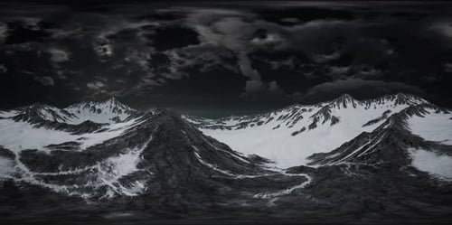VR 360 Norway Mountains Severe Landscape