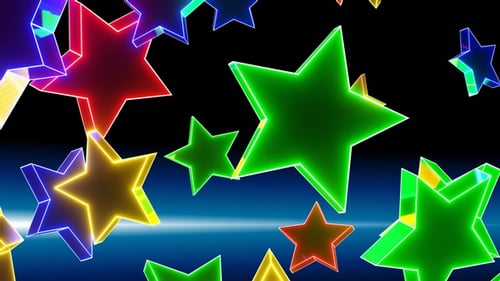 Star Rotation ist mehrfarbig HD ProRes