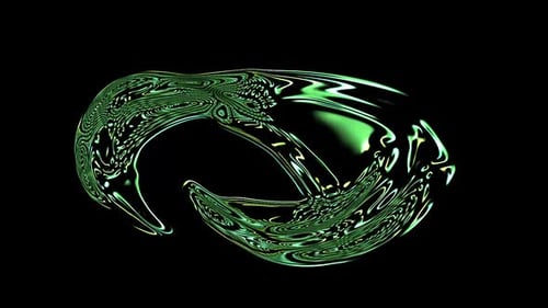 Glowing Liquid Abstract Morphing Background Animation