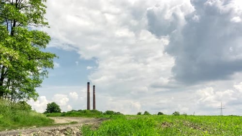 Closed Factory Chimneys
