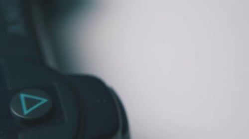 Joystick with Buttons for Video Games on White Background