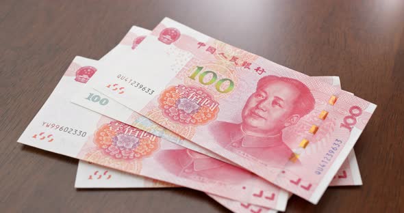 Counting Chinese RMB banknote, Stock Footage ft. background & business ...