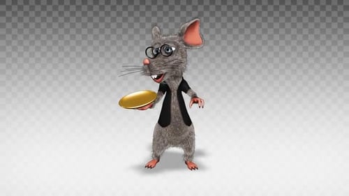 Cartoon Rat - Show Dish