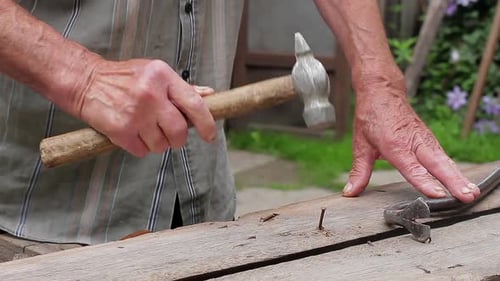 Old Hands Repairing Shelf.