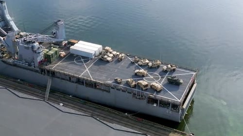 Combat Ships of NATO Countries in the Port of Riga