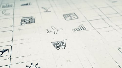 Mobile App Development Concept Smooth Camera Pan