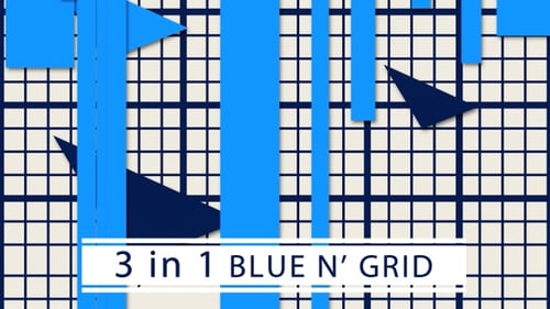 Blau und Gitter