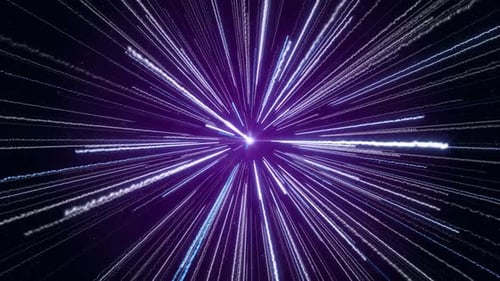 Abstract Light Speed Warp Drive Star Field Background
