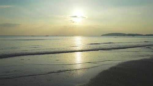 Sunset on the Tropical Beach, Krabi, Thailand