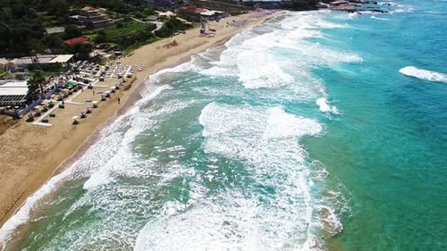 Famous Turquoise Beach in Mykonos, Greece