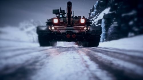 Eine paramilitärische Panzerkolonne