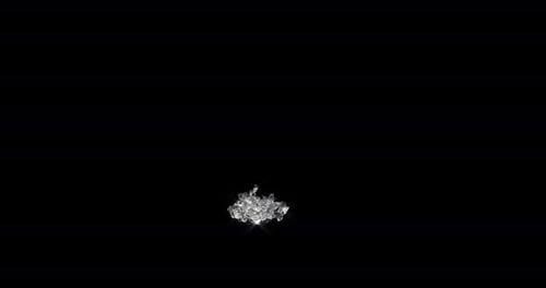 Falling and Breaking Crystalline Geometric Shape Motion