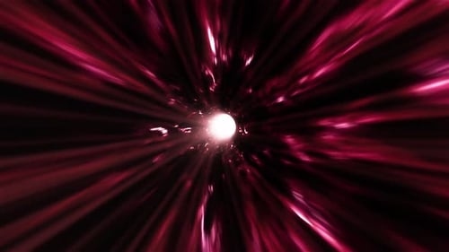 Abstract Pink Light Hyperspace Tunnel Loop Background