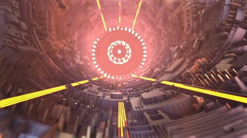 Tunel de science-fiction 3D V1