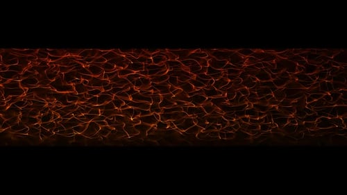 Red Flowing Particles Background Ultra Wide