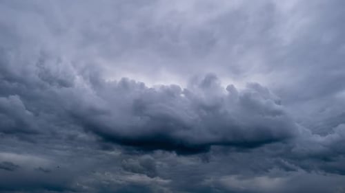 Time Lapse of Ominous Storm Clouds Drifting
