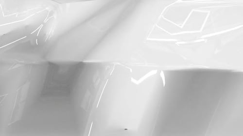 Abstract White Geometric Liquid Surface Morphing Background Loop