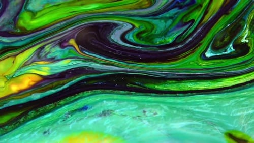 Abstract Vivid Colours Psychedelic Paint Spreading Texture 17