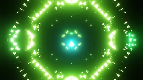 Green Equalizer Blinking Vj Loop 4K