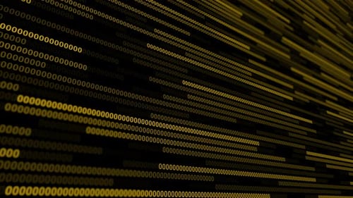 Digitaler Code-Hintergrund. Programm im Matrix-Stil.