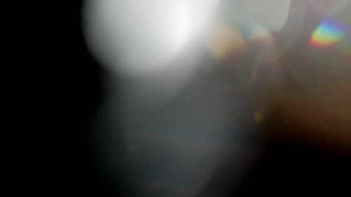 Multicolored Light Leaks Footage on Black Background Lens Studio Flare Leak Burst Overlays