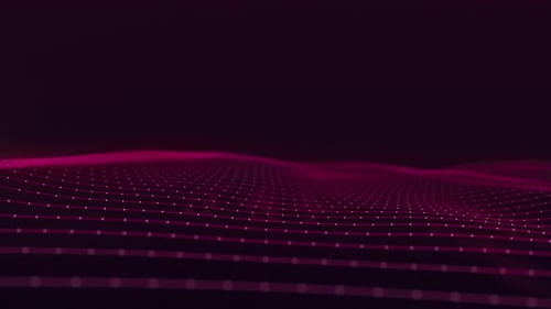 Abstract Digital Data Wave Background Animation