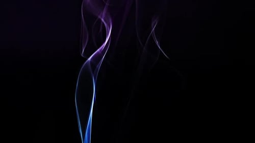 Abstract Smoke Trails in Purple and Blue