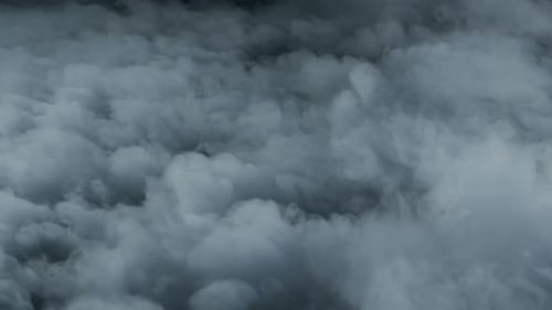 Swirling Clouds Above in Abstract Aerial Scene